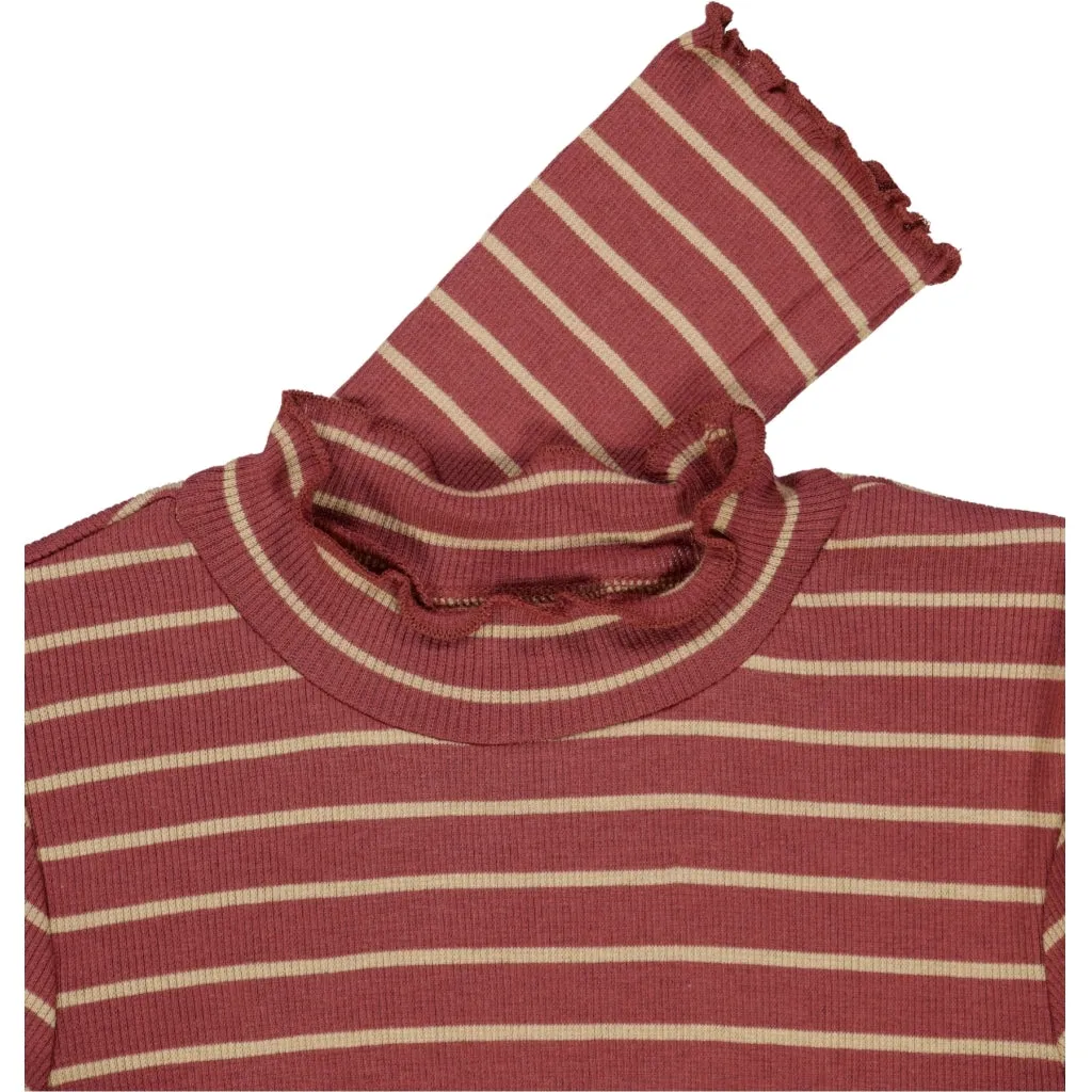 T-shirt Louann - apple butter stripe