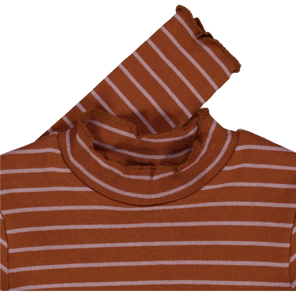 T-shirt Louann - bronze stripe