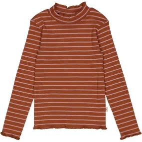 T-shirt Louann - bronze stripe