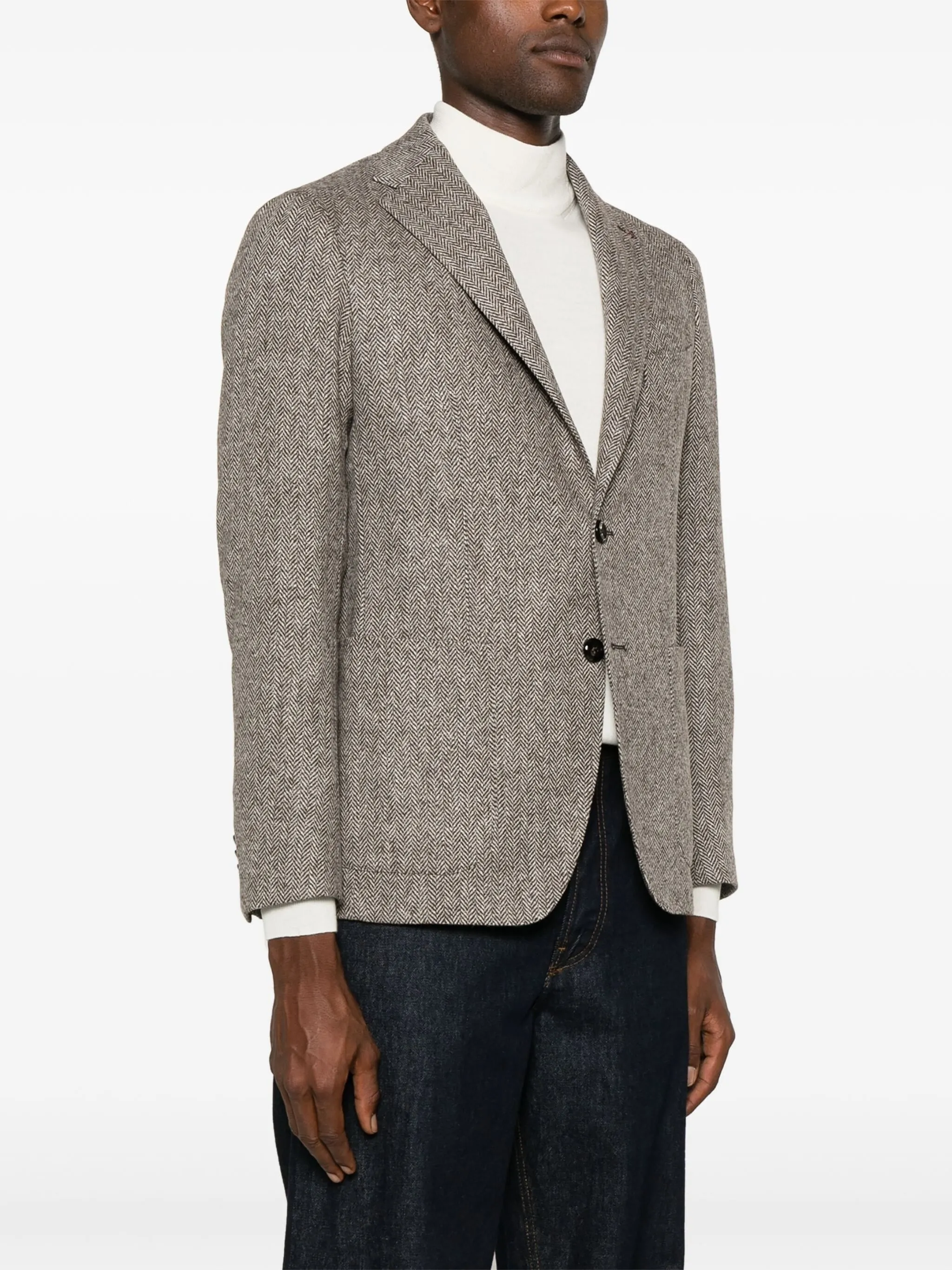 TAGLIATORE HERRINGBONE BLAZER