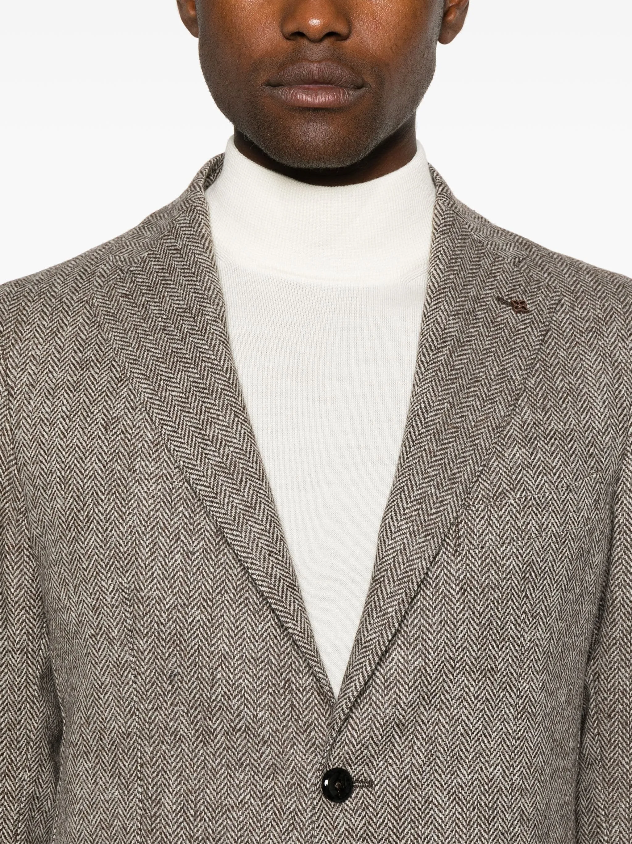 TAGLIATORE HERRINGBONE BLAZER