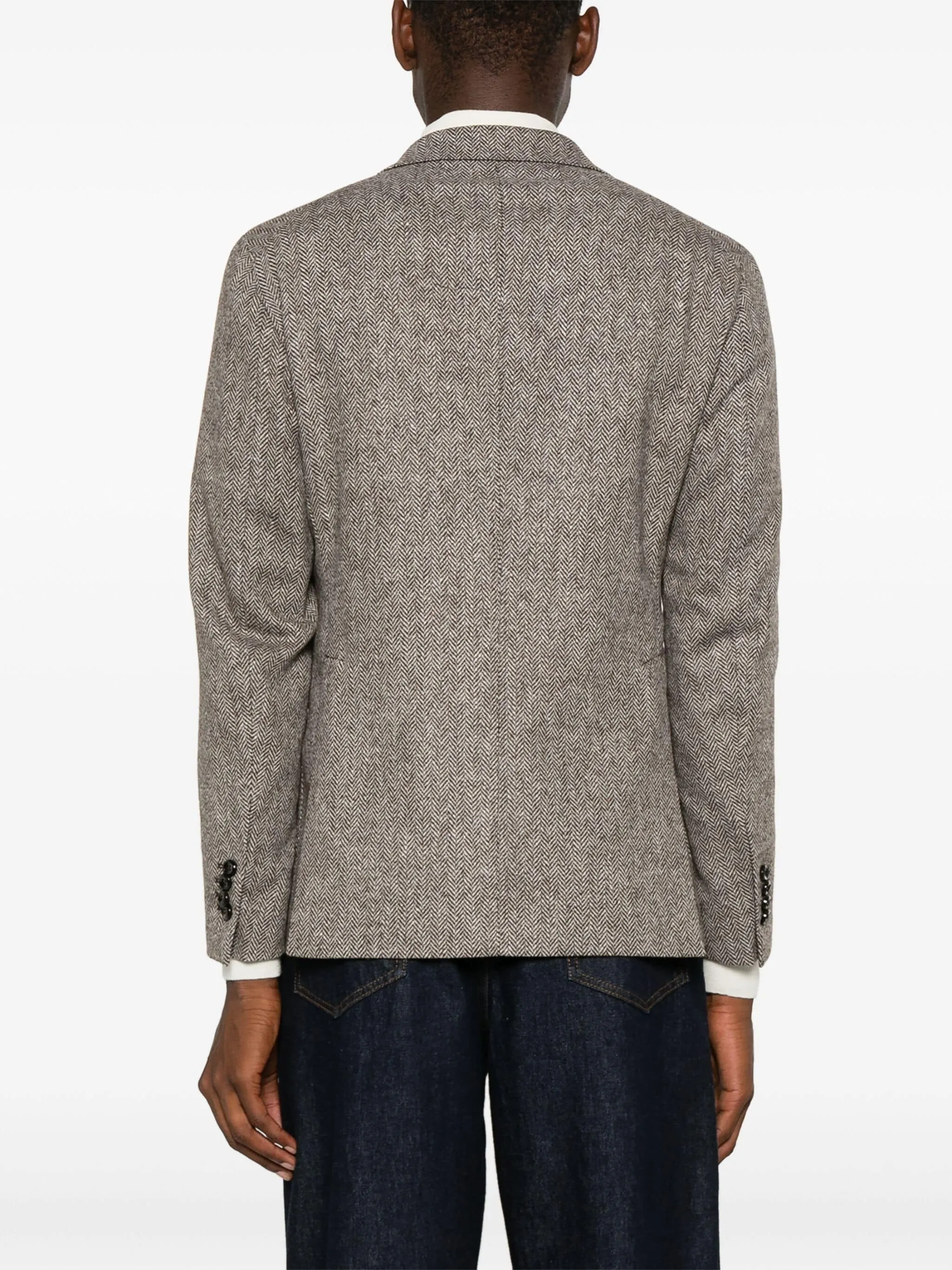 TAGLIATORE HERRINGBONE BLAZER