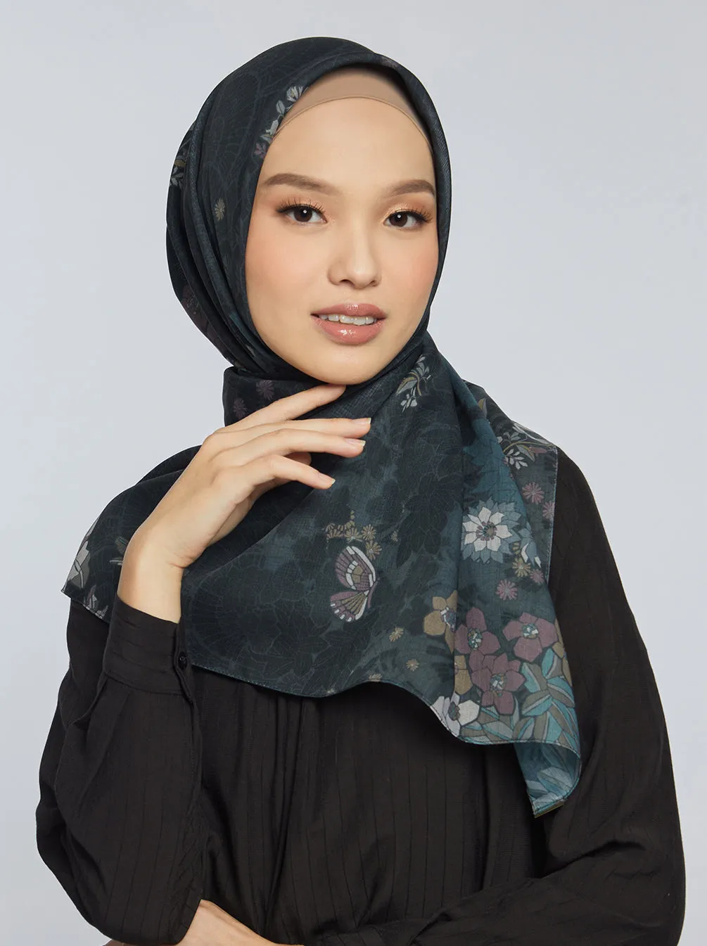 TELLA SCARF CHARCOAL