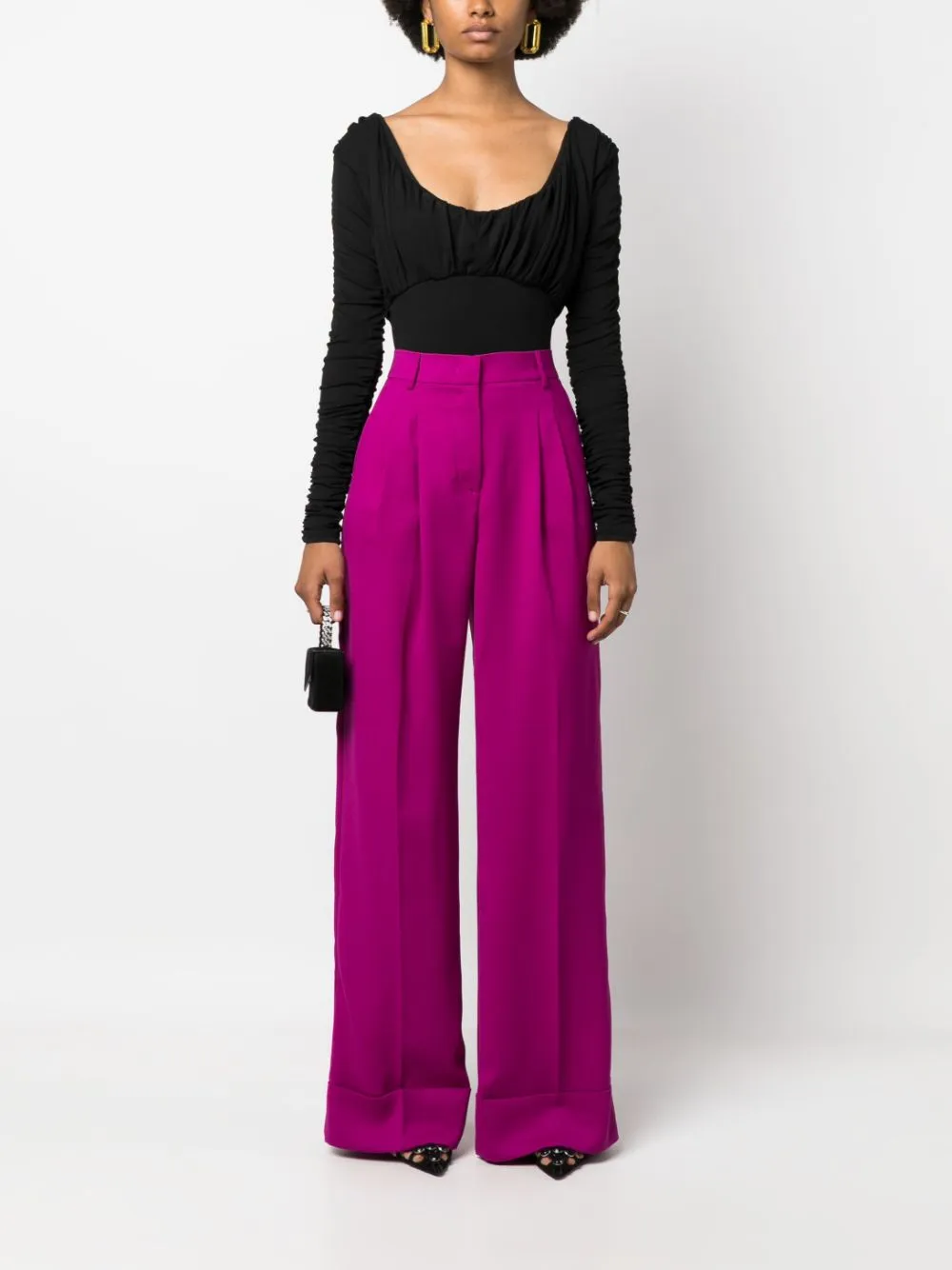 THE ANDAMANE Trousers Fuchsia