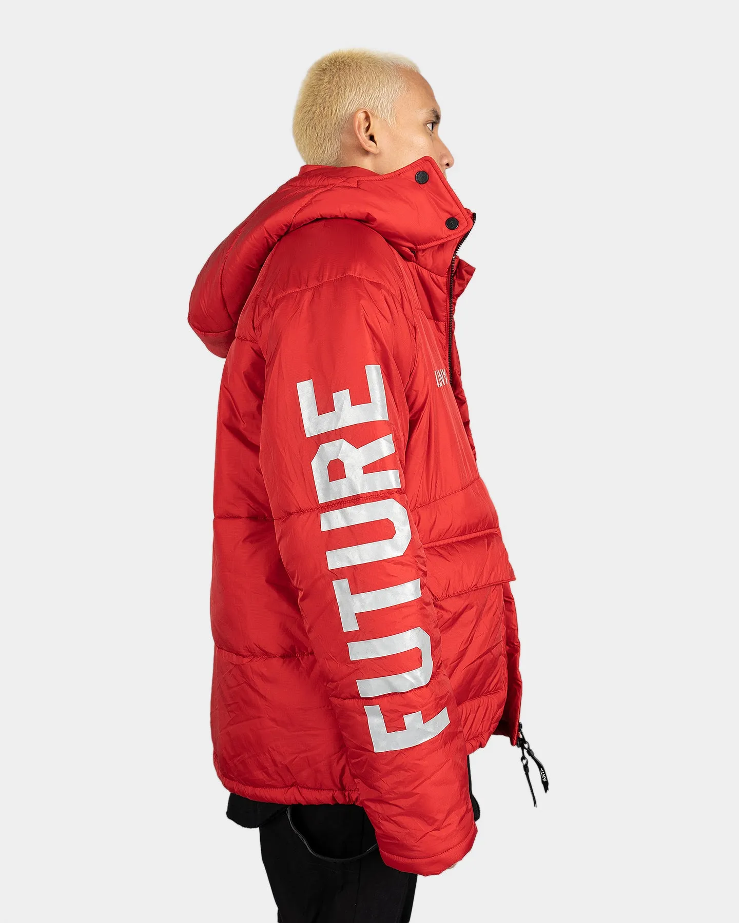 The Anti Order Hyphen ATD Puffer Jacket Red/White