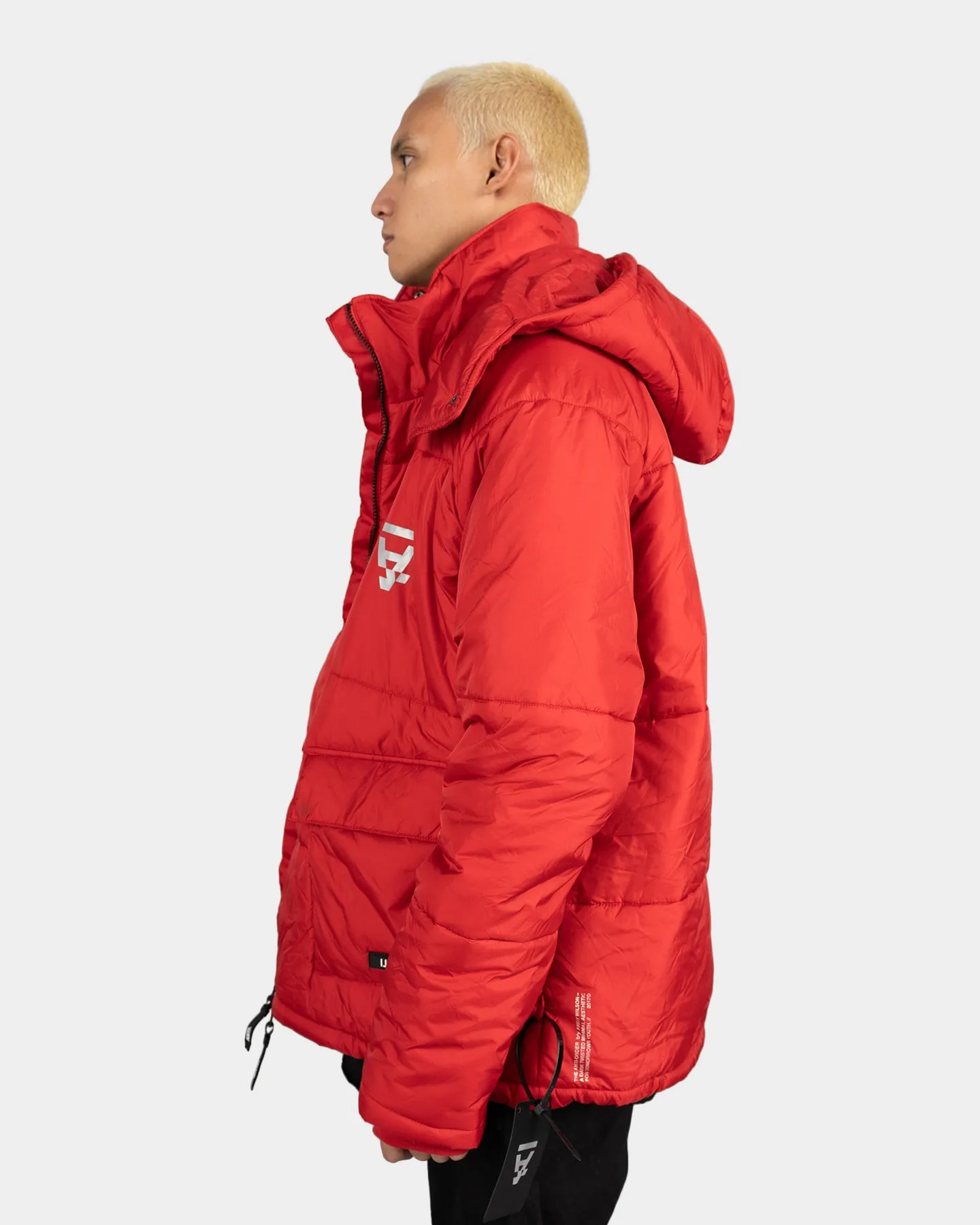 The Anti Order Hyphen ATD Puffer Jacket Red/White