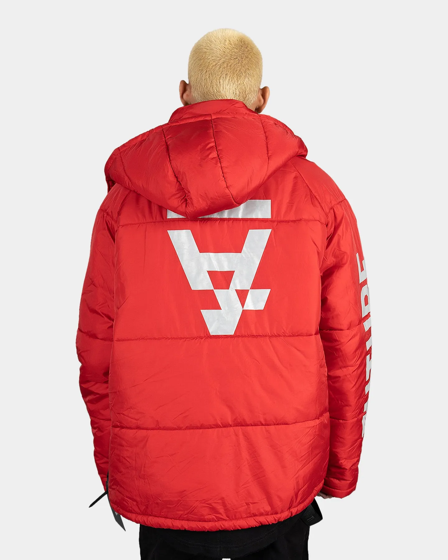 The Anti Order Hyphen ATD Puffer Jacket Red/White