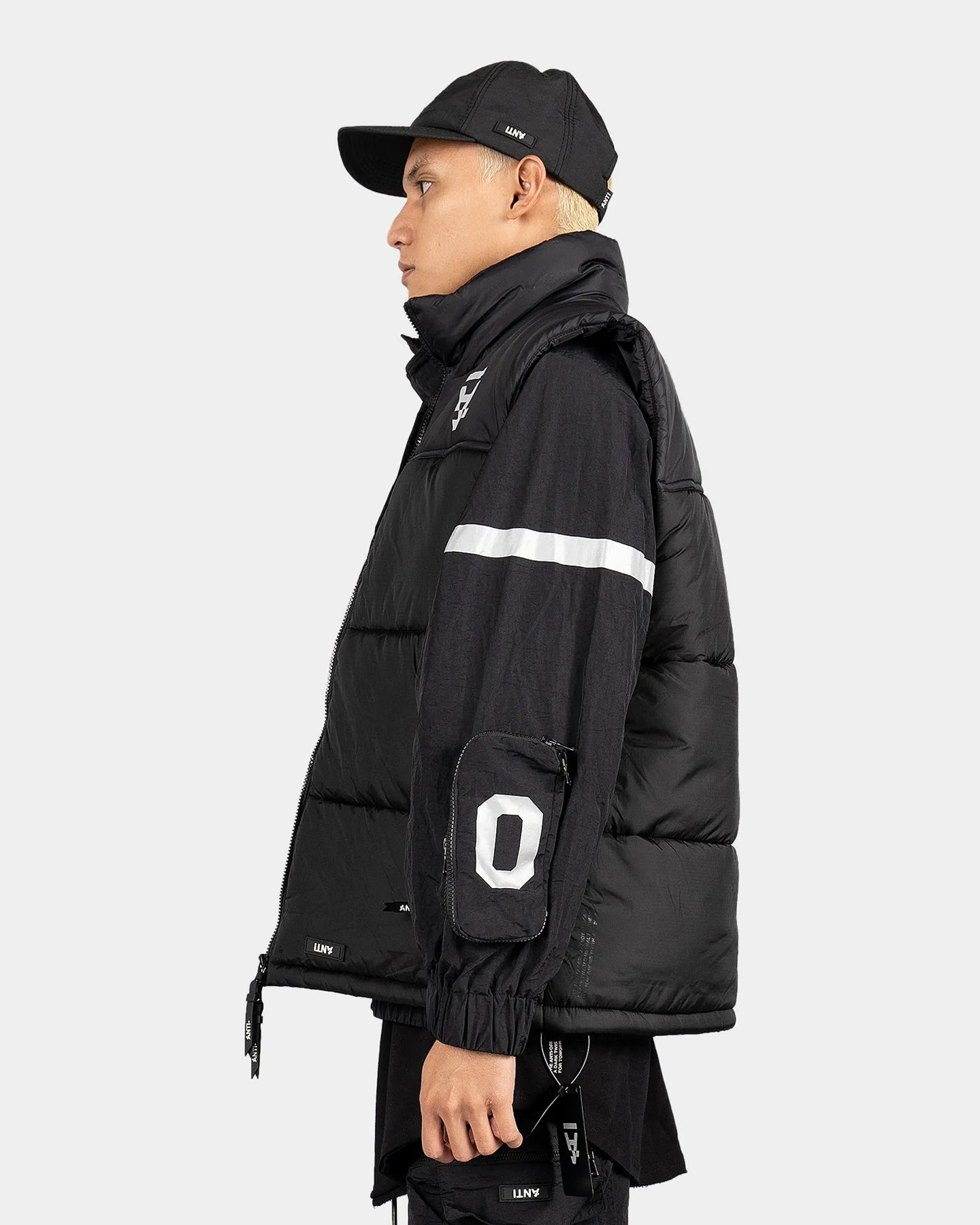 The Anti Order Hyphen ATD Puffer Vest Black