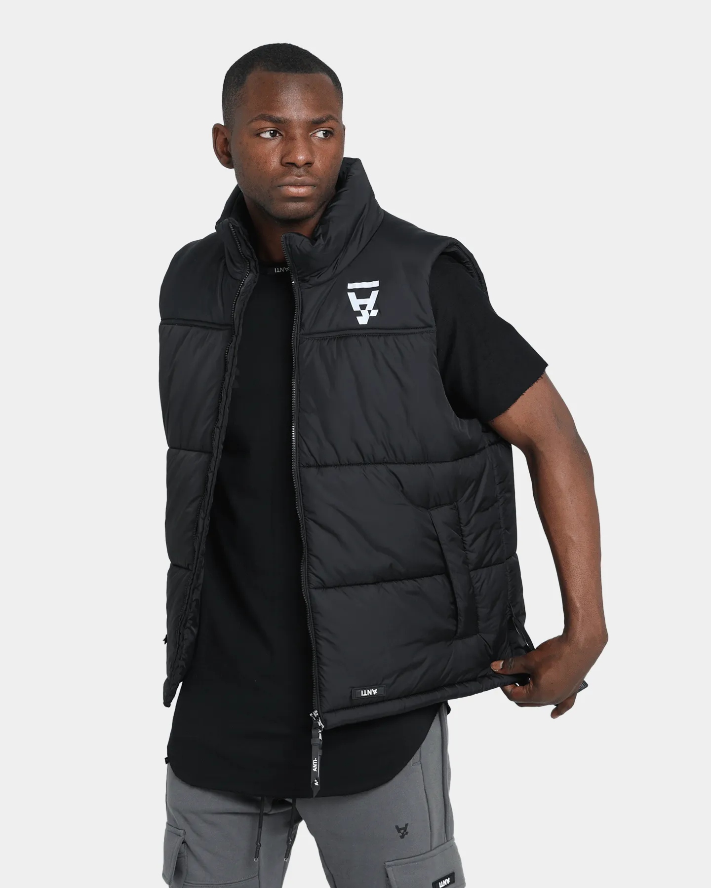 The Anti Order Hyphen ATD Puffer Vest Black