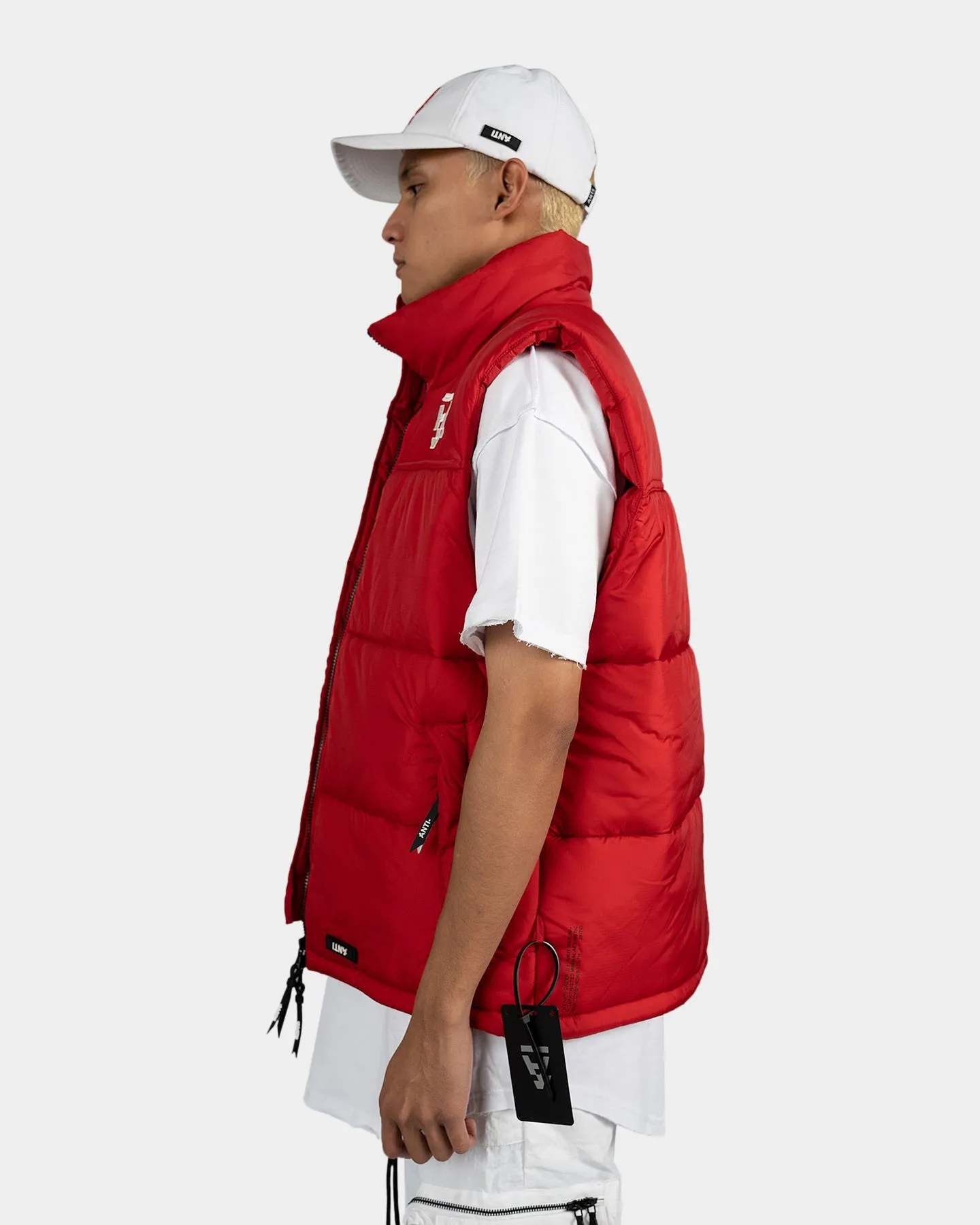 The Anti-Order Hyphen ATD Puffer Vest Red