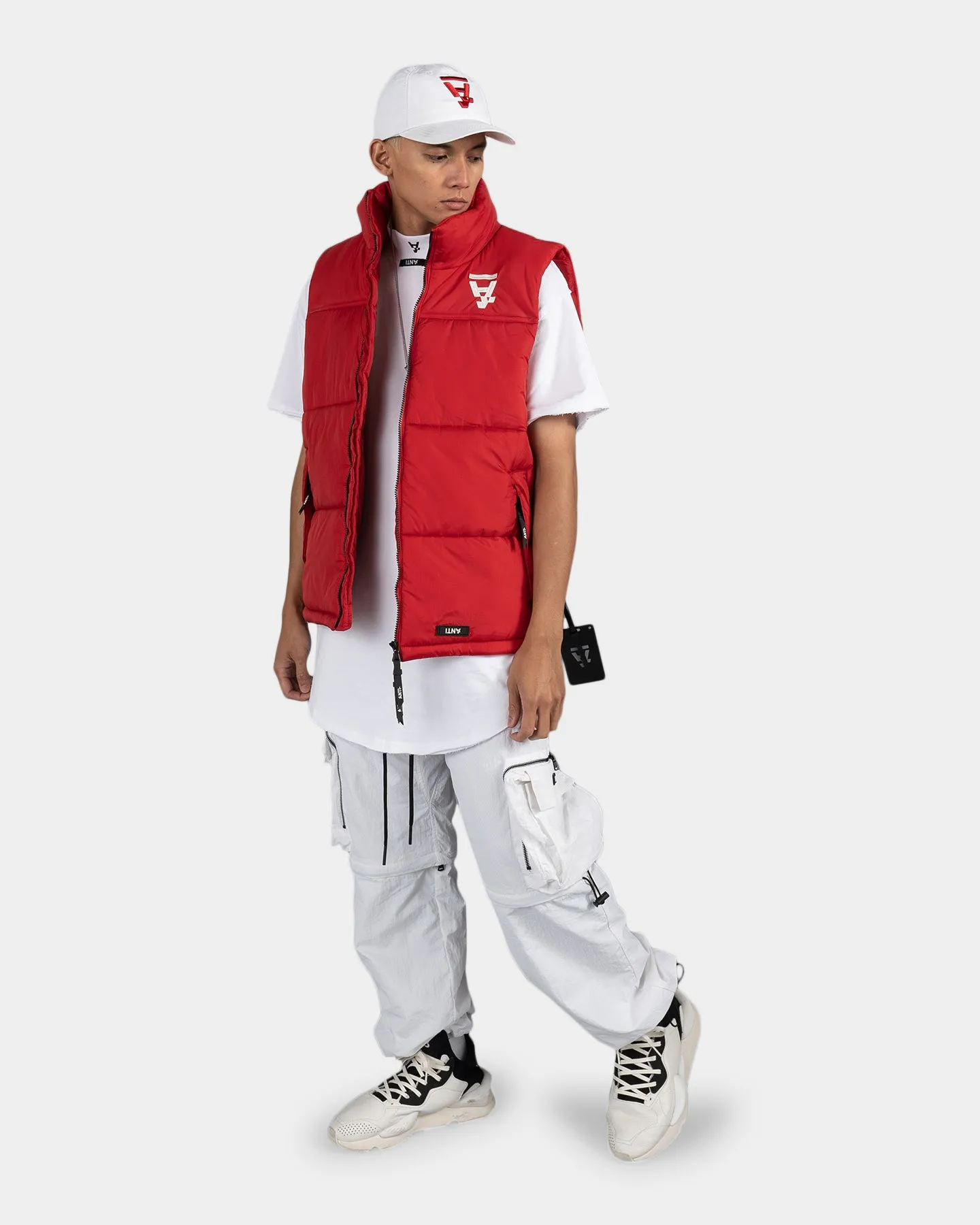 The Anti-Order Hyphen ATD Puffer Vest Red