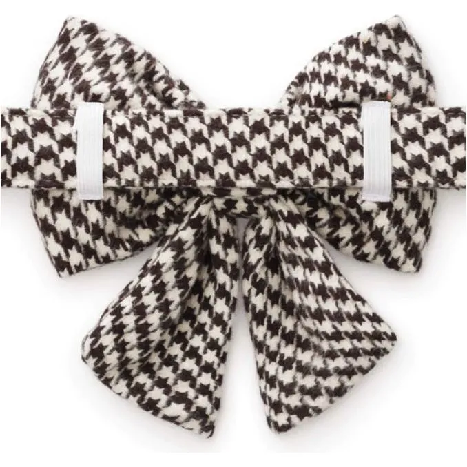 The Foggy Dog - Houndstooth Flannel Lady Bow Tie