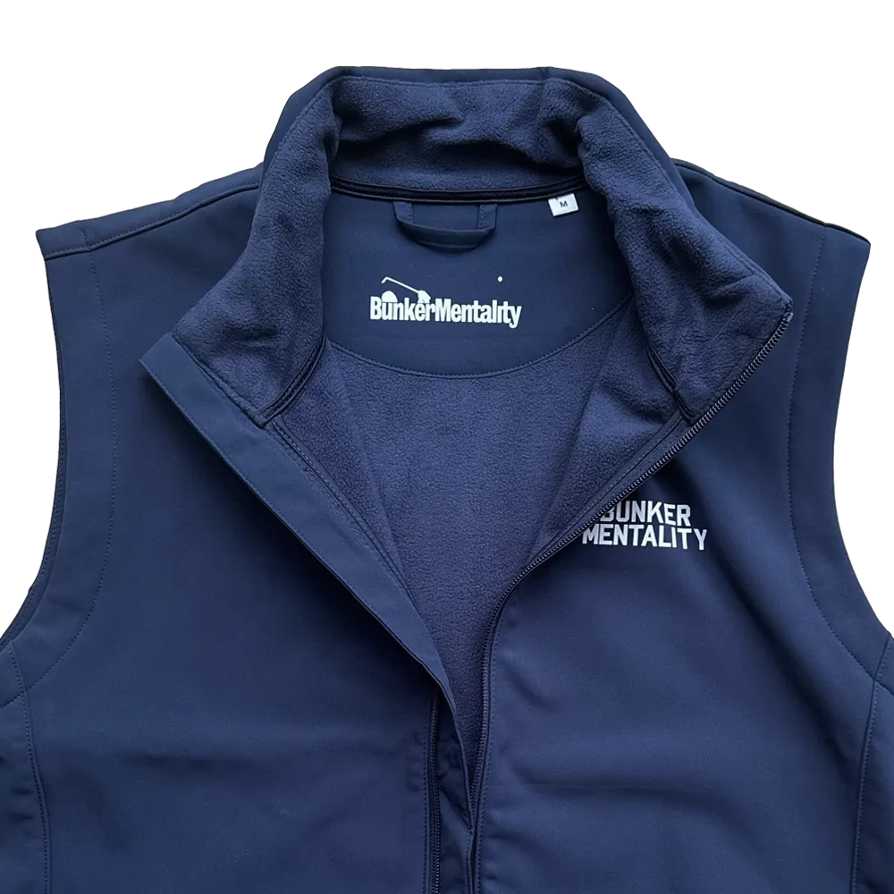 The Hooley Gilet -Bonded Soft Shell - Navy