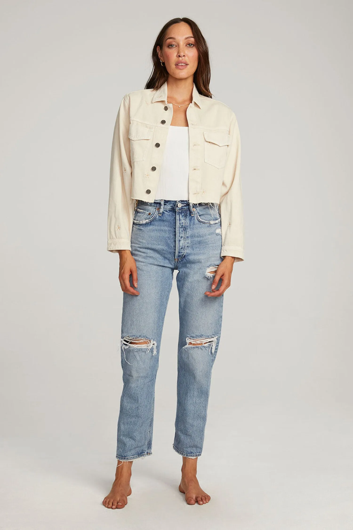 The Korin Denim Jacket by Saltwater Luxe - Salt