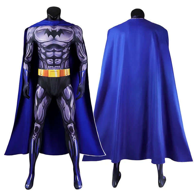 The New Batman Adventures Season 1 Cosplay Costume Superhero Batman Jumpsuit Cape