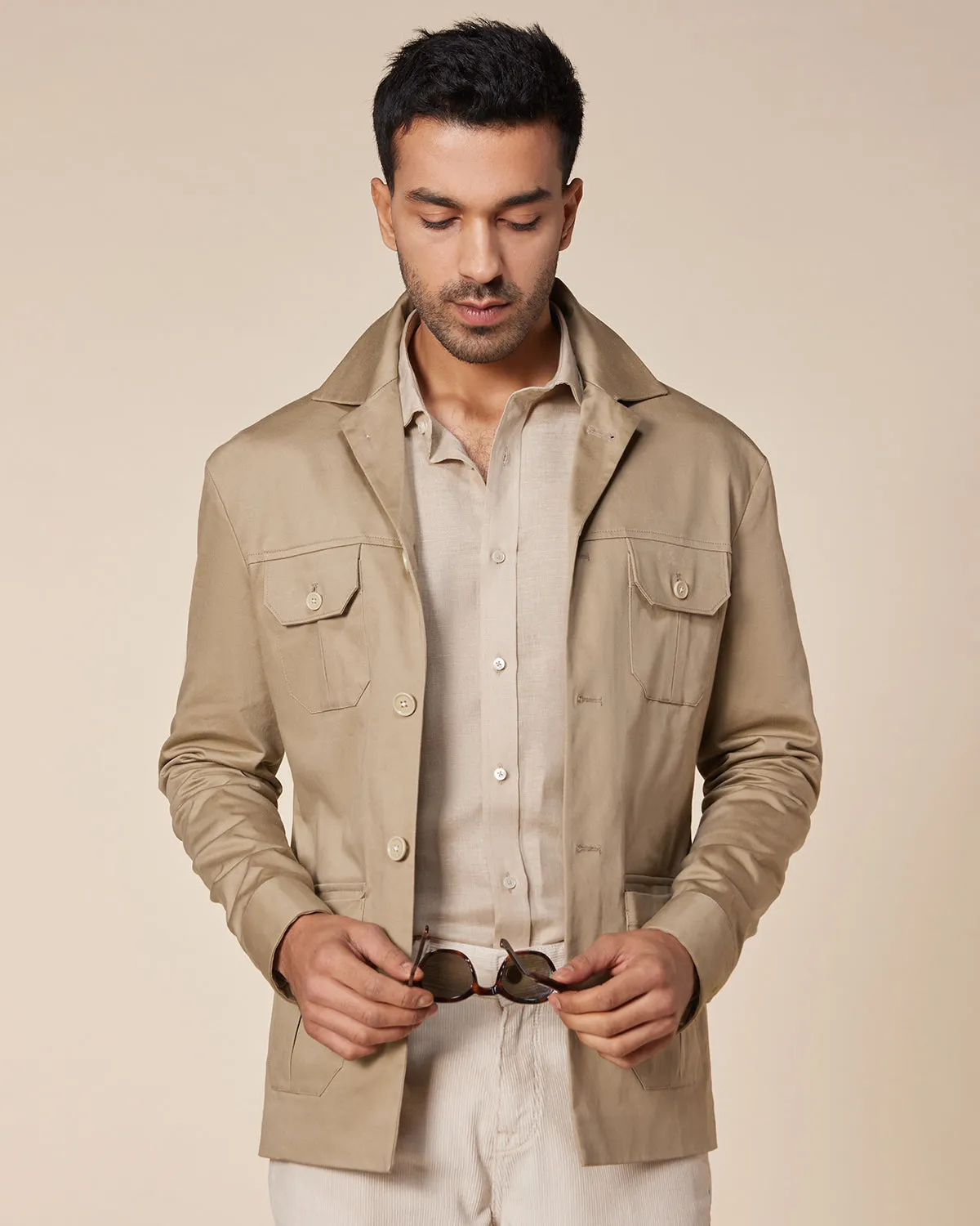 The Polo Jacket - Beige