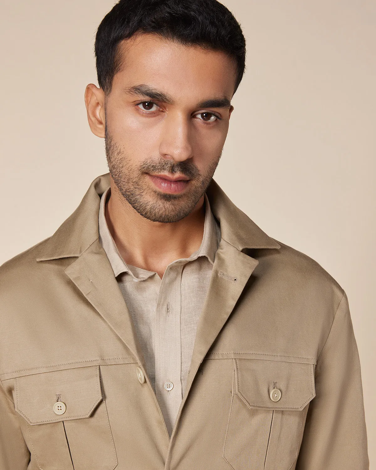 The Polo Jacket - Beige