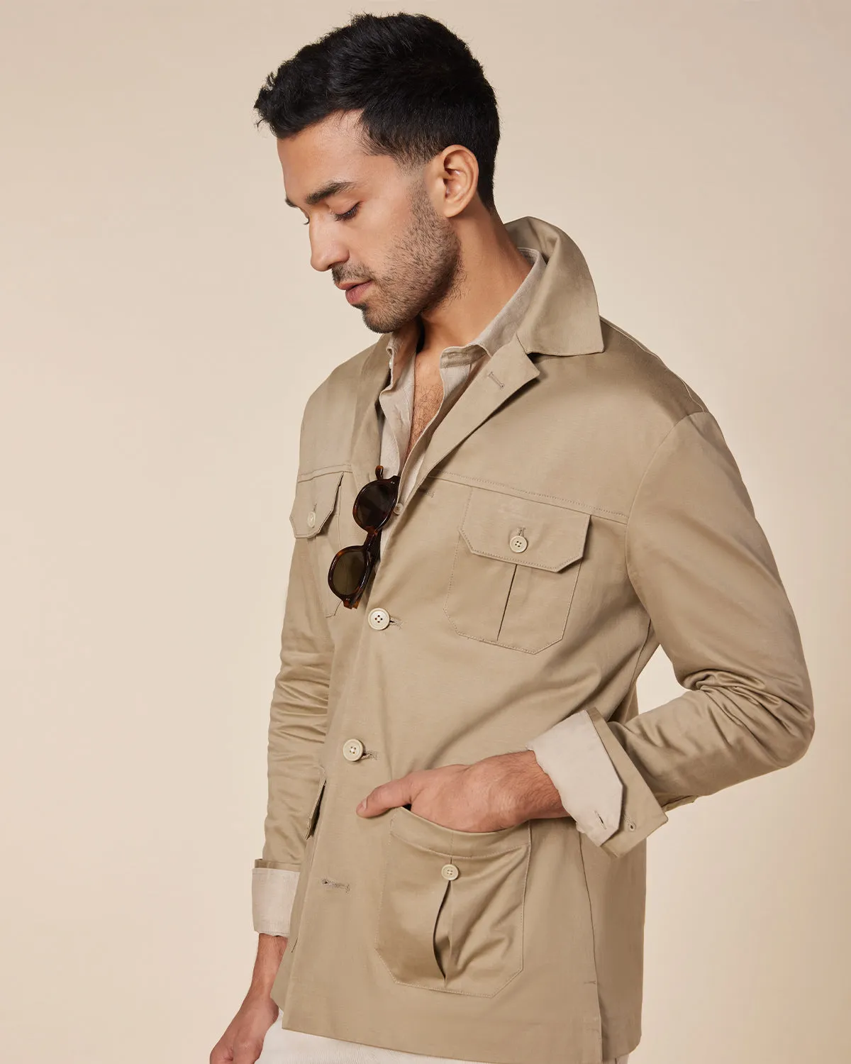 The Polo Jacket - Beige