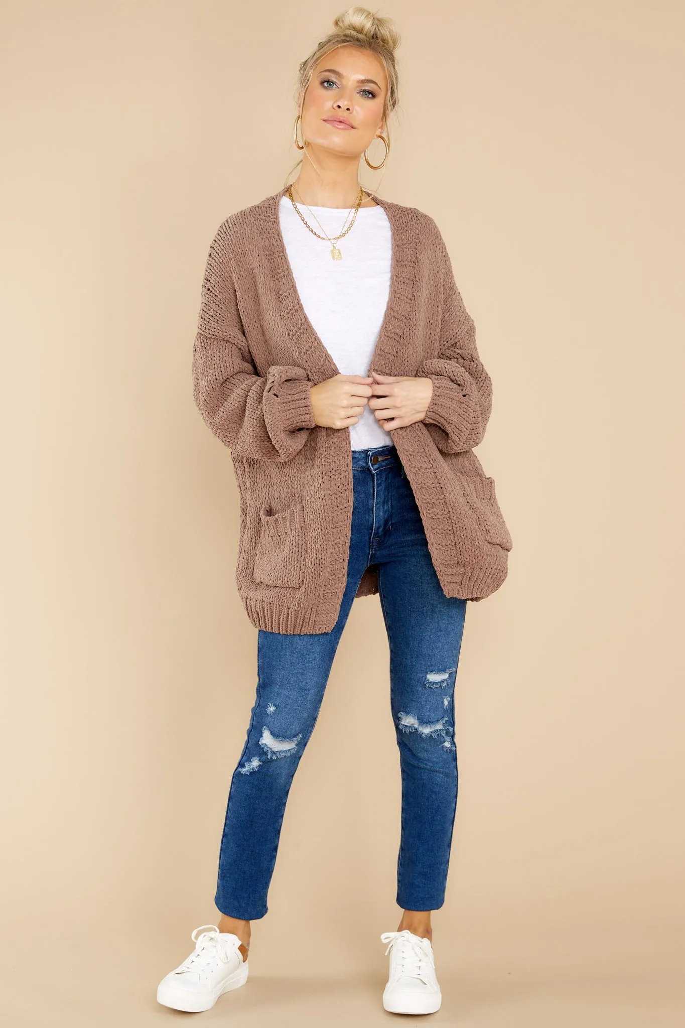 The Right Moment Mocha Cardigan