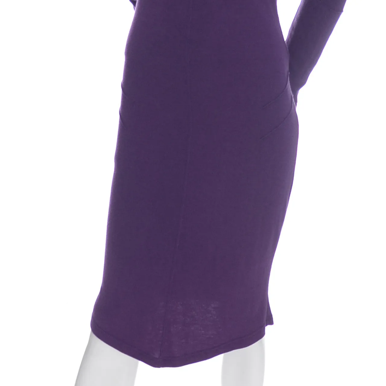 Thierry Mugler Vintage Dress Purple Act IV 1980s