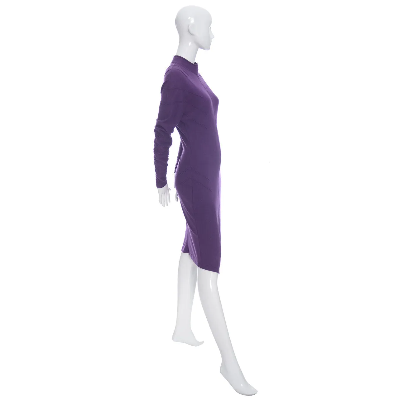 Thierry Mugler Vintage Dress Purple Act IV 1980s