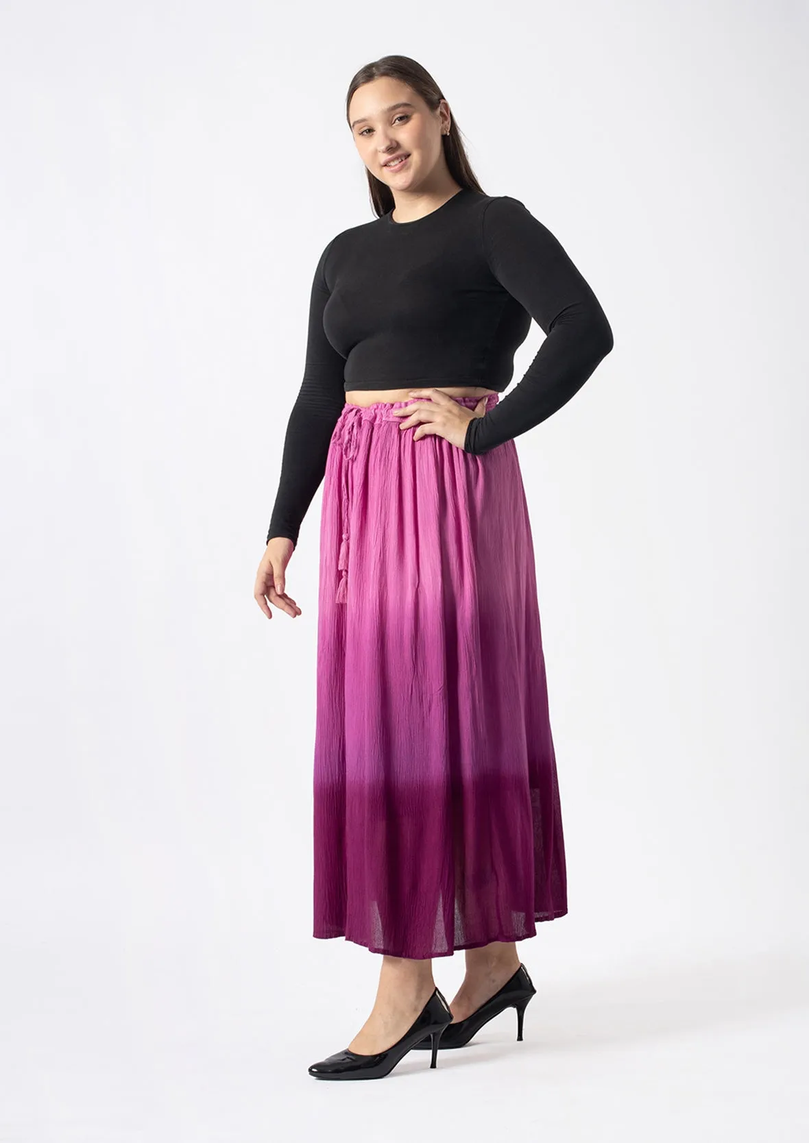 Tie-Dye Long Skirt