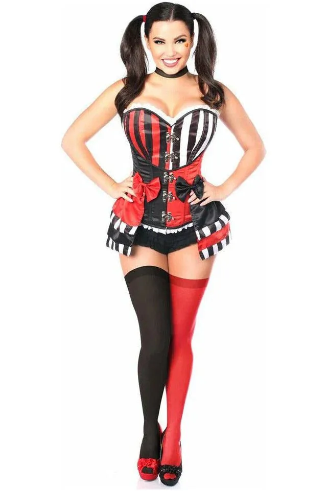 Top Drawer 3 PC Jokester Villain Corset Costume