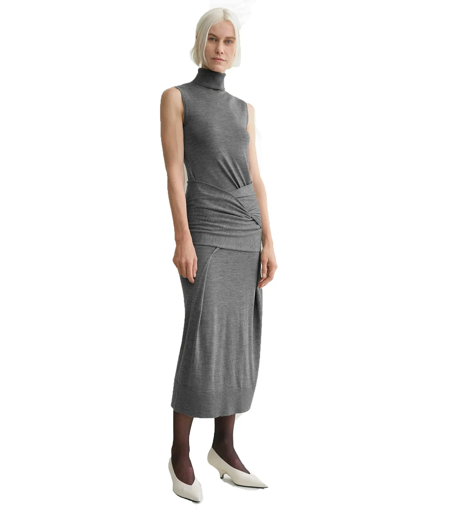 TOTEME Draped Knit Dress