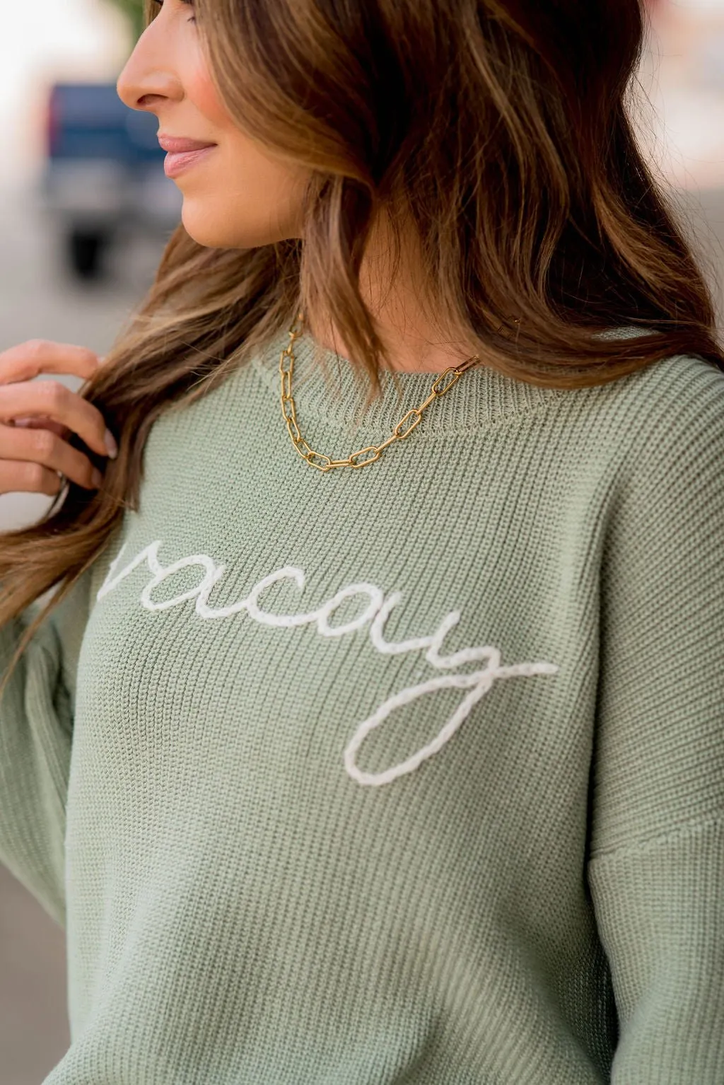 Vacay Stitched Sweater