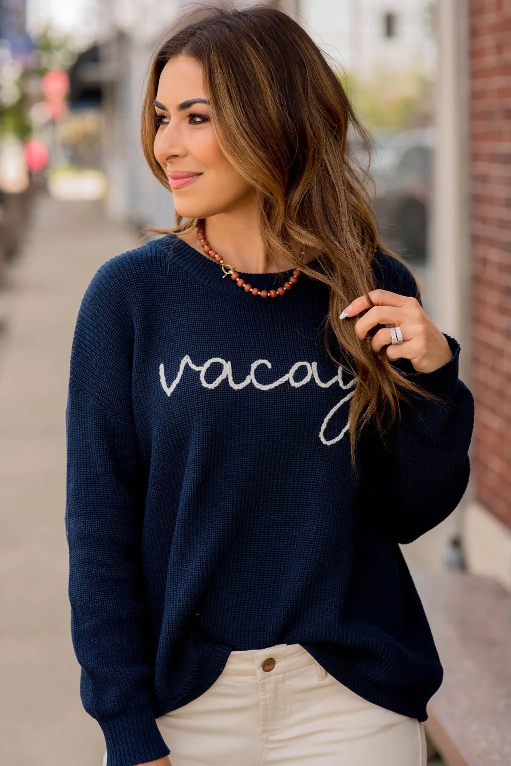 Vacay Stitched Sweater