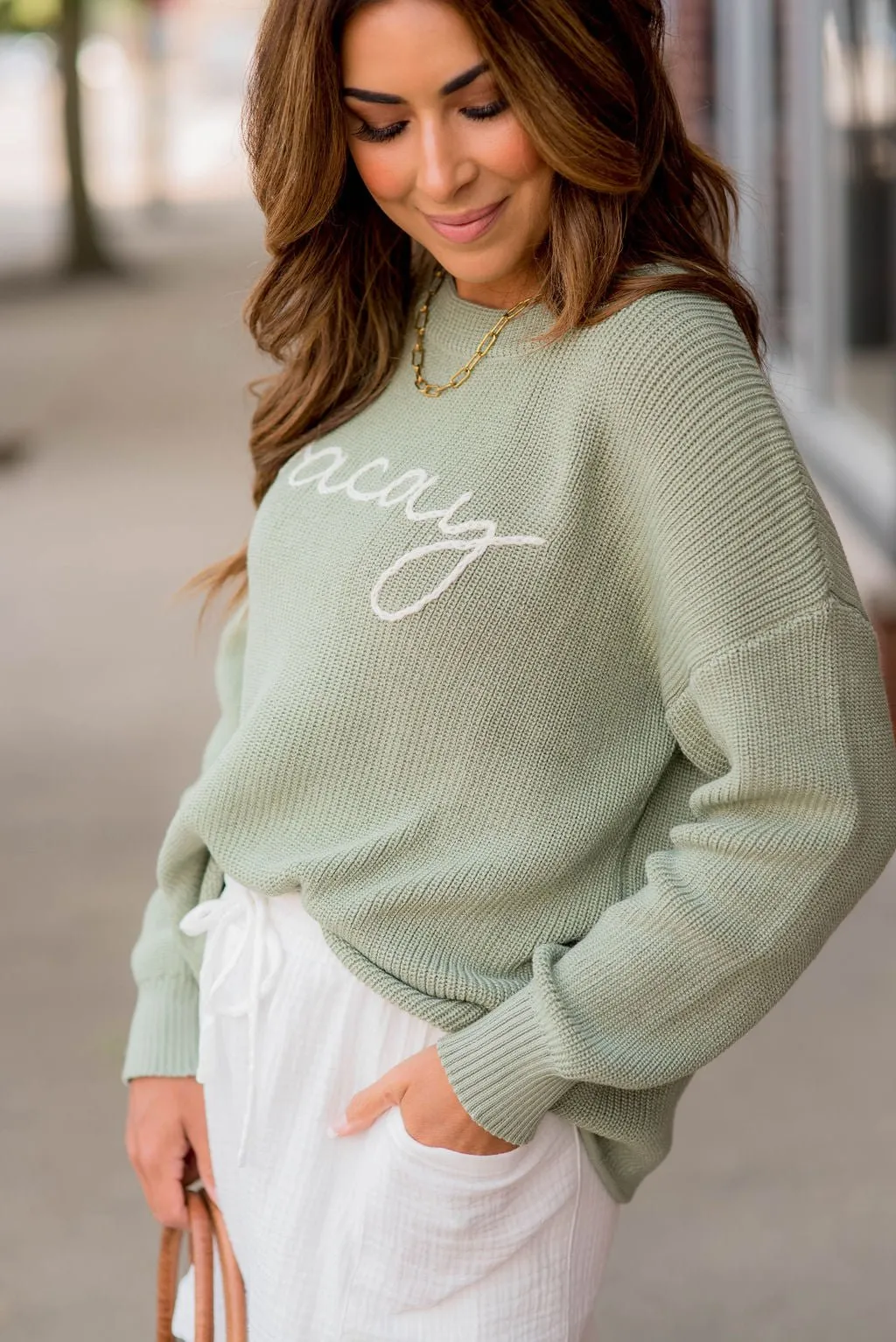 Vacay Stitched Sweater