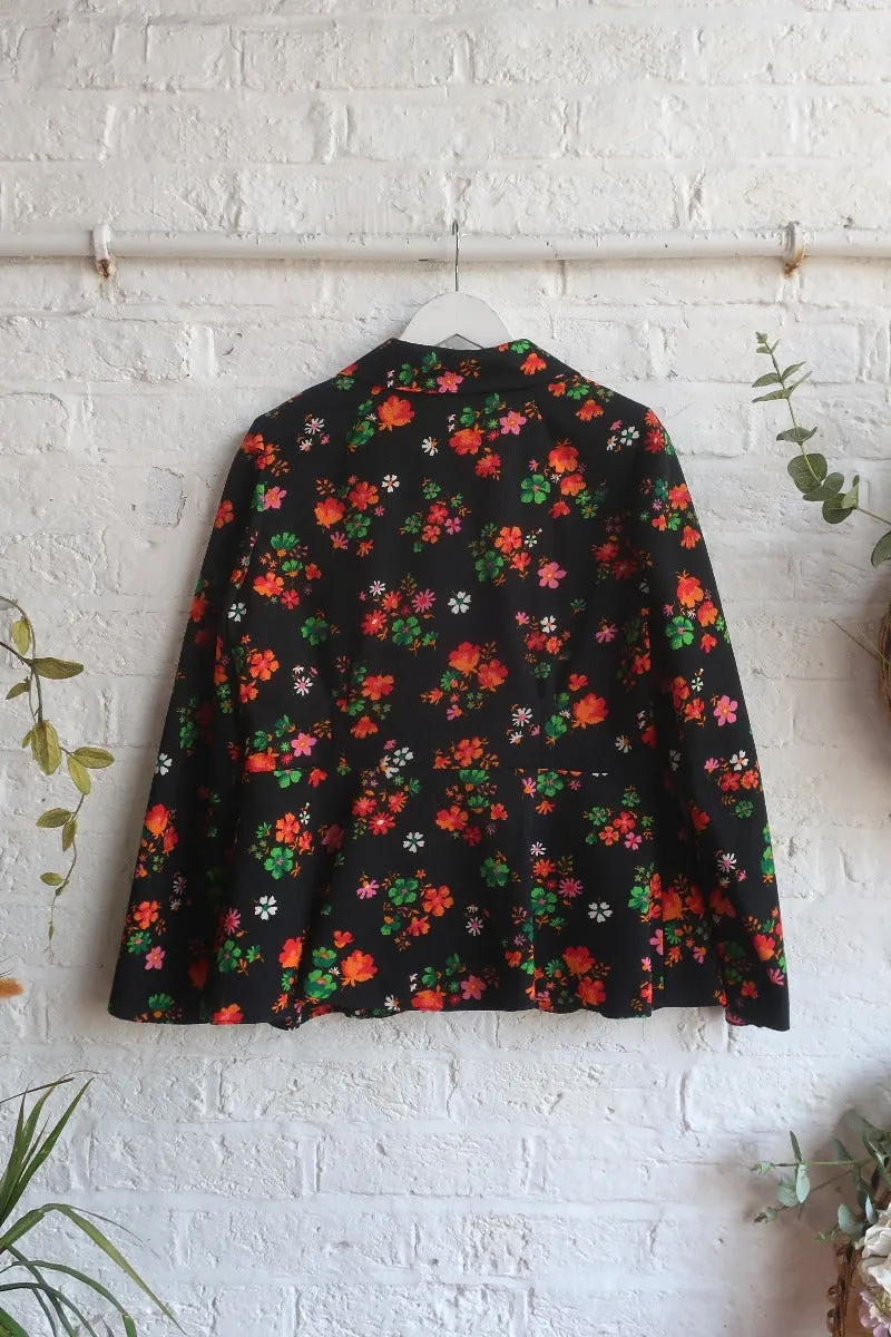 Vintage Flower Power Jacket - Size M/L