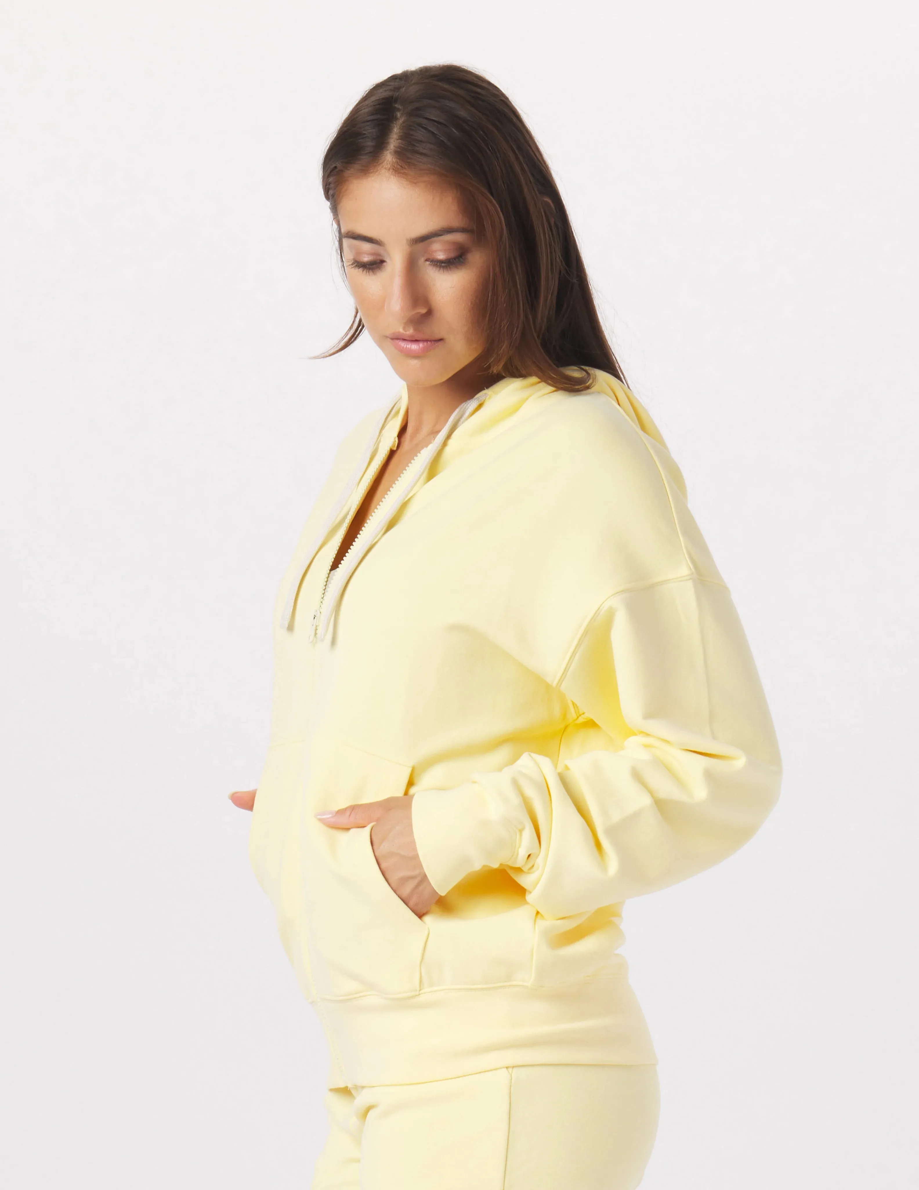 Vintage Oversized Zip Up: Butterscotch