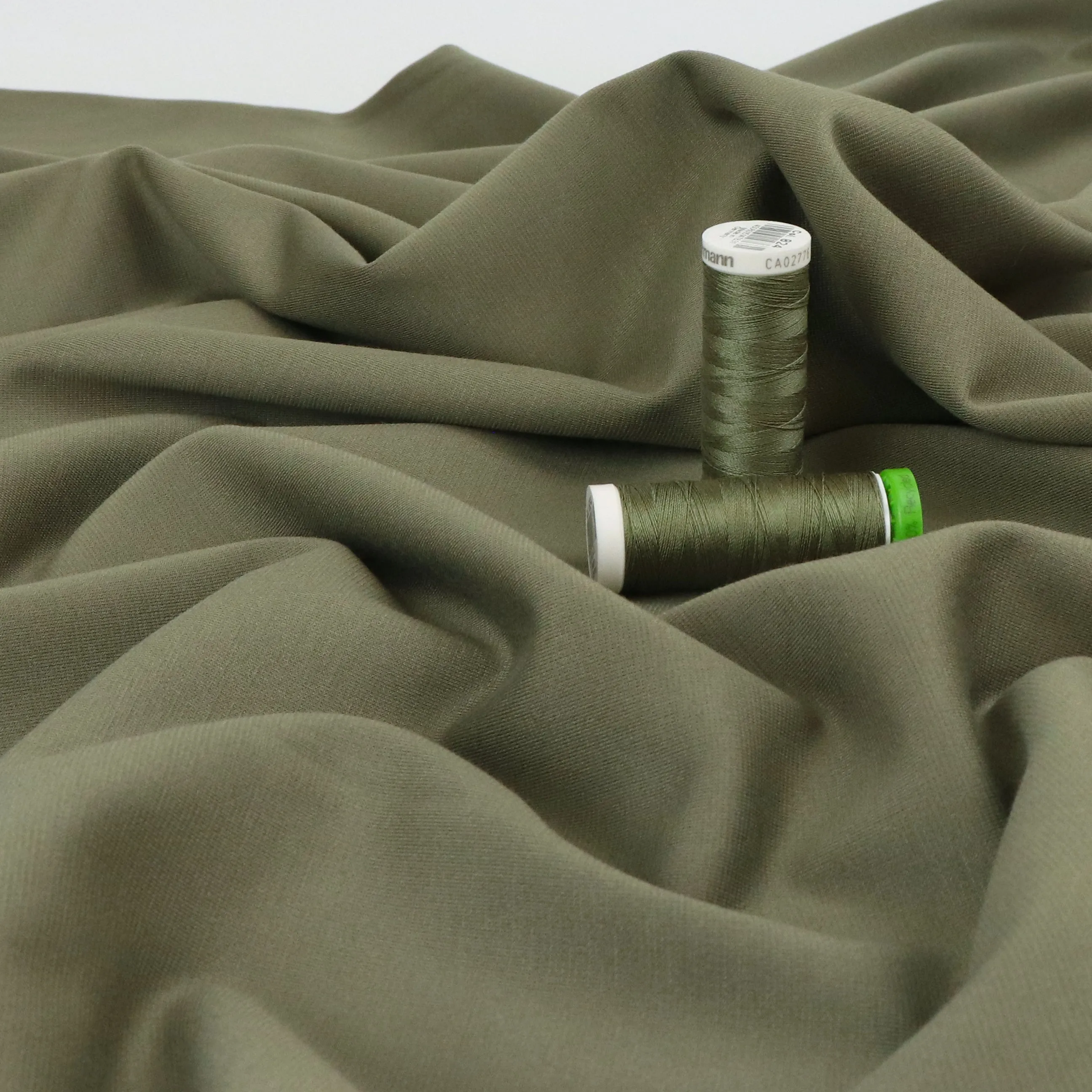 Viscose Ponte Di Roma - Light Olive Green