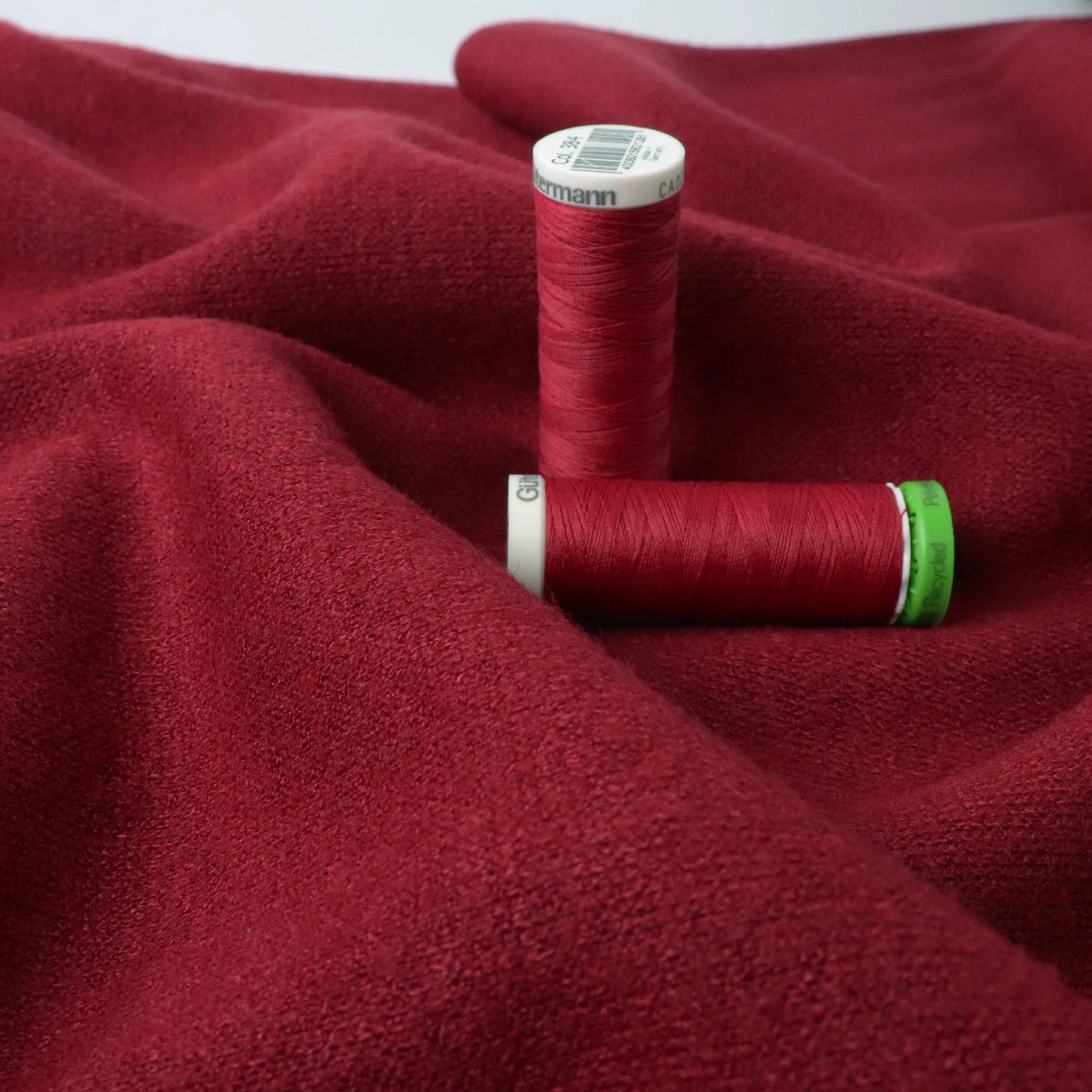 Viscose Soft Knit - Burgundy - END OF BOLT 43cm