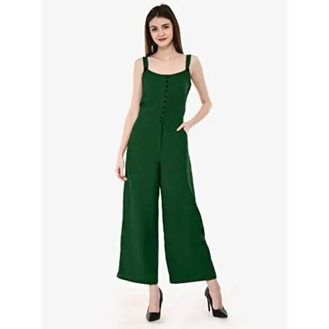 VM Red Front open solid jumpsuit