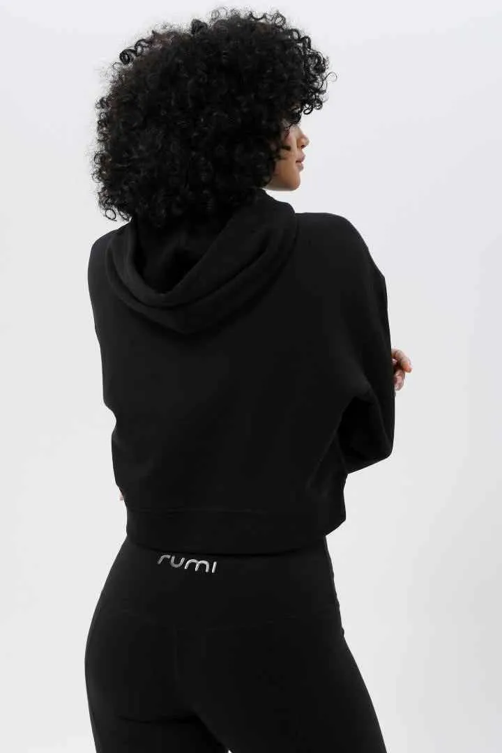 W Moon Cropped Sweatshirt   Hoodie