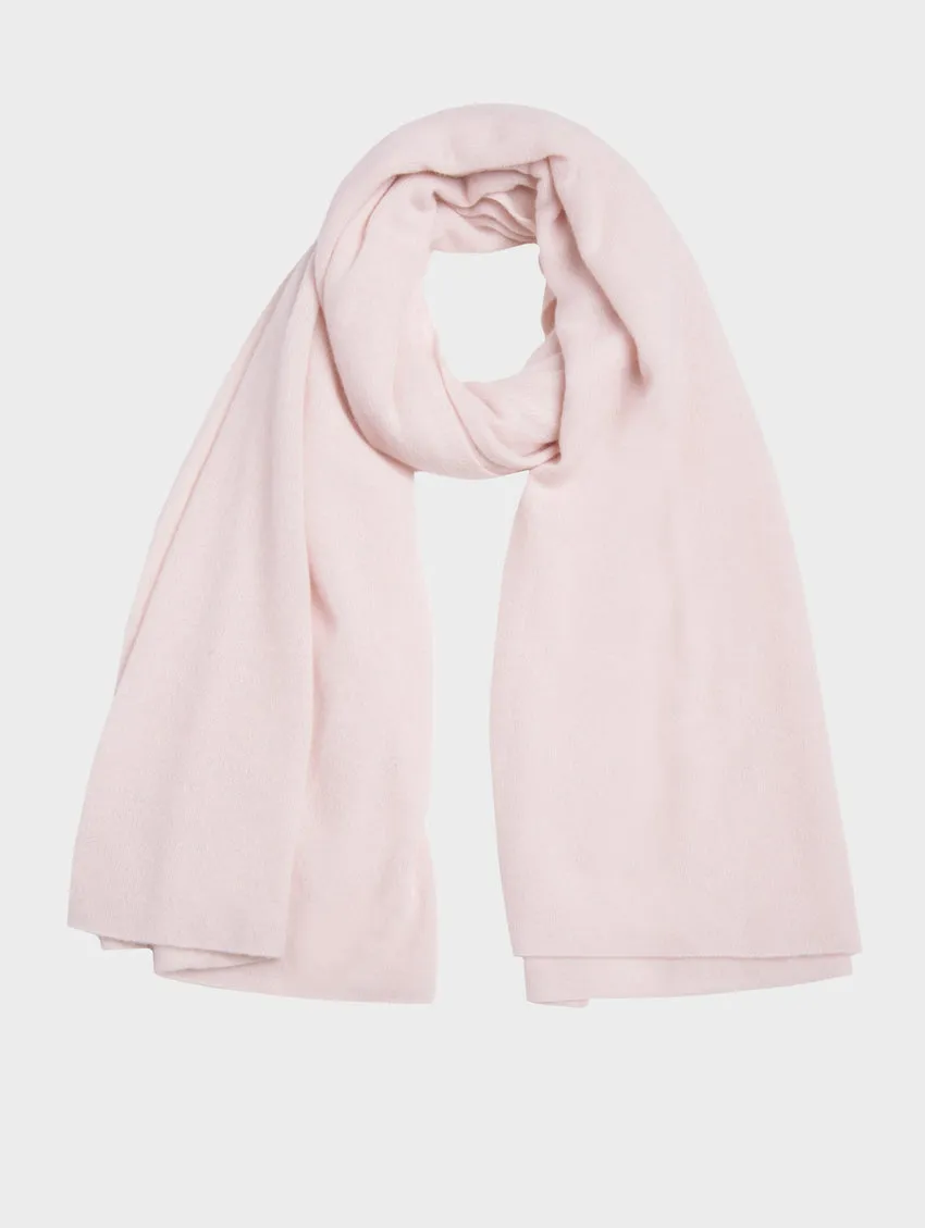 White   Warren - Cashmere Travel Wrap in Pink Sand