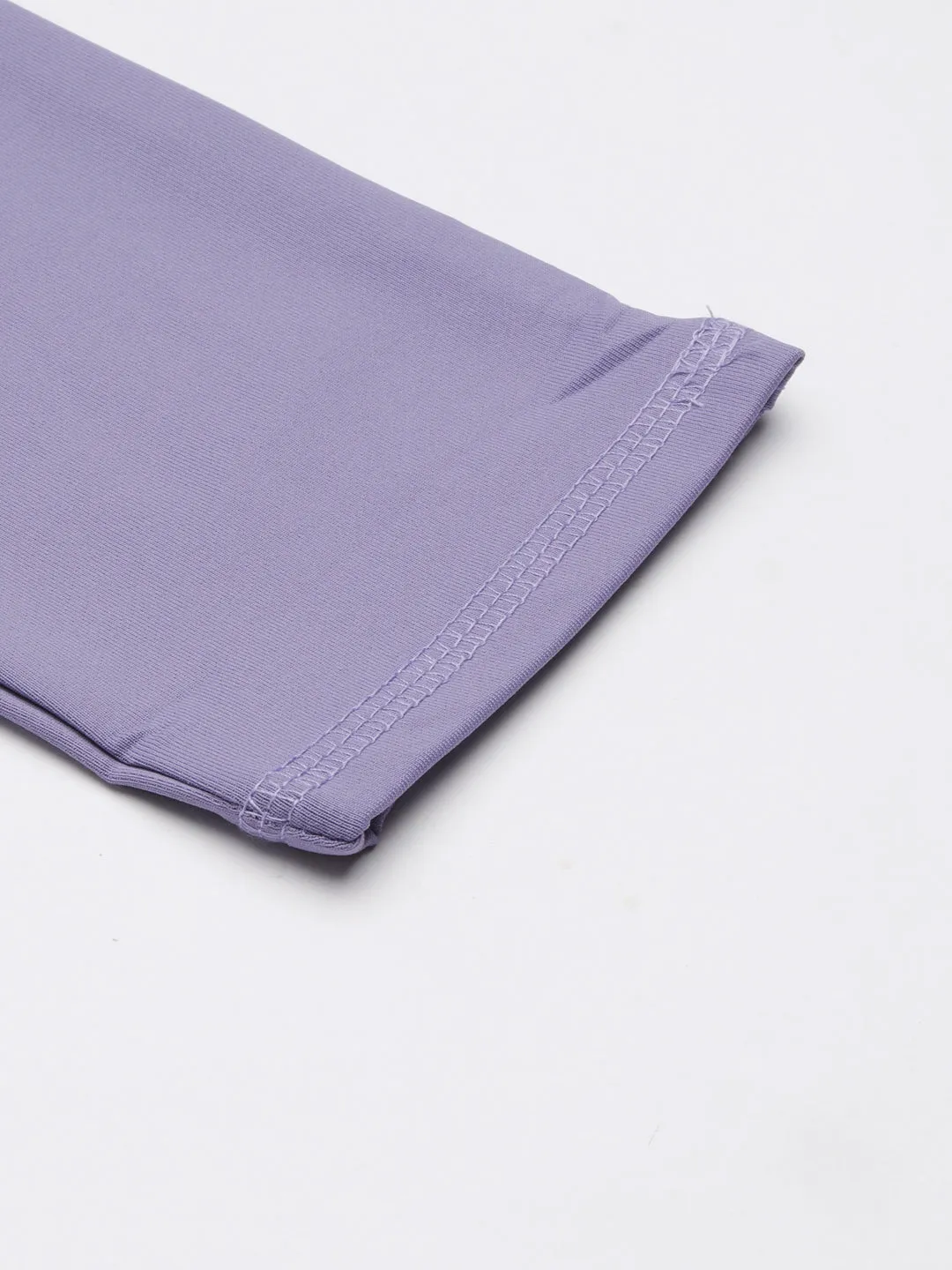 Women Lavender Solid Trackapant