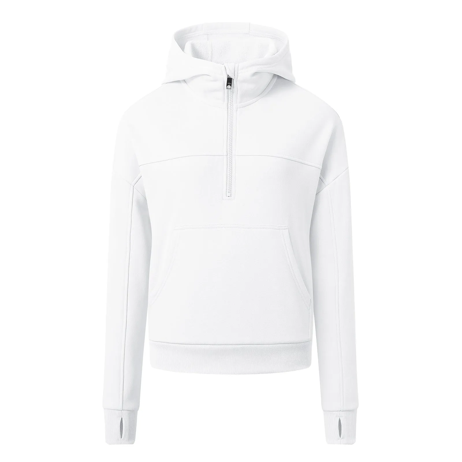 Women's Half Zip Hooded Sweatshirt Long Sleeve