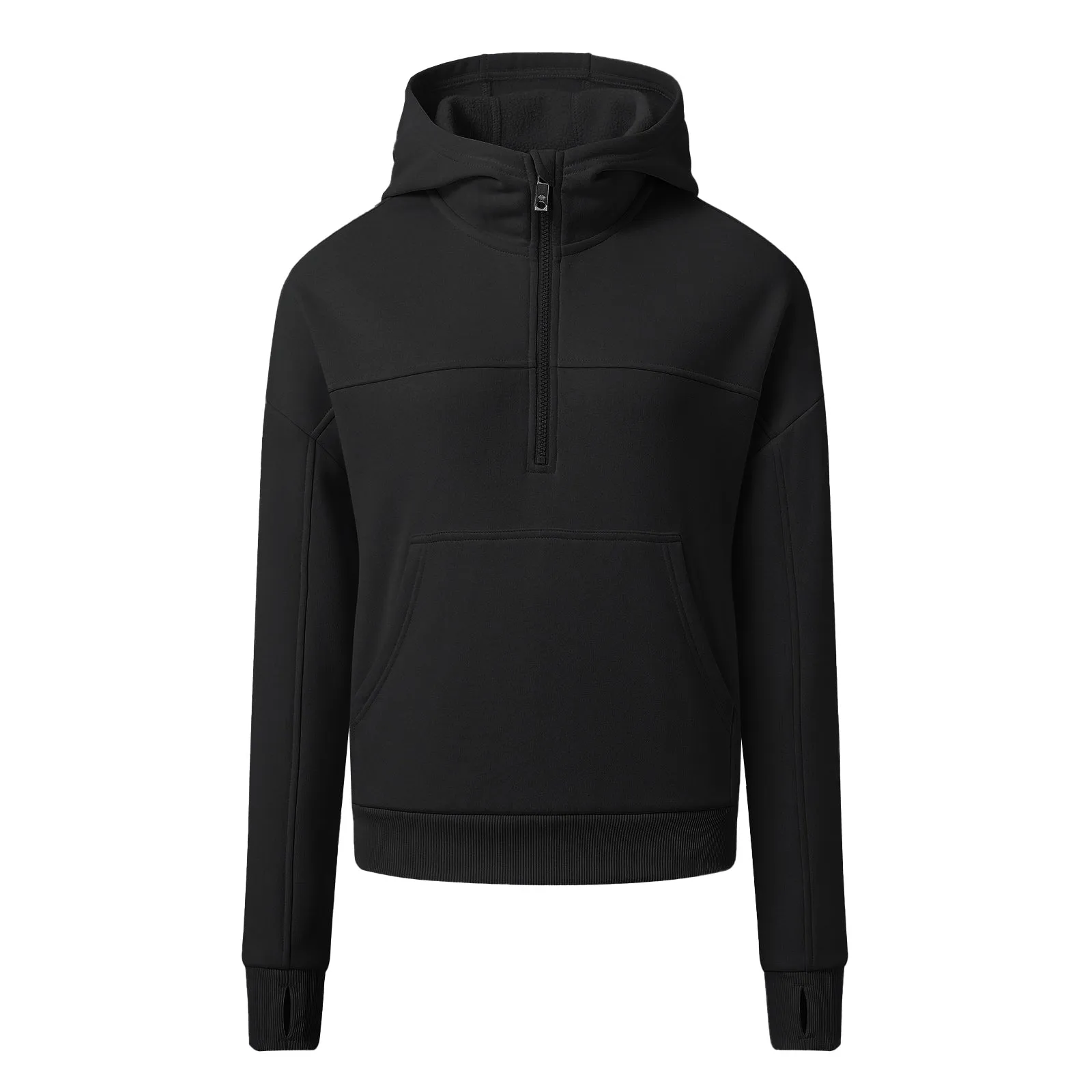 Women's Half Zip Hooded Sweatshirt Long Sleeve