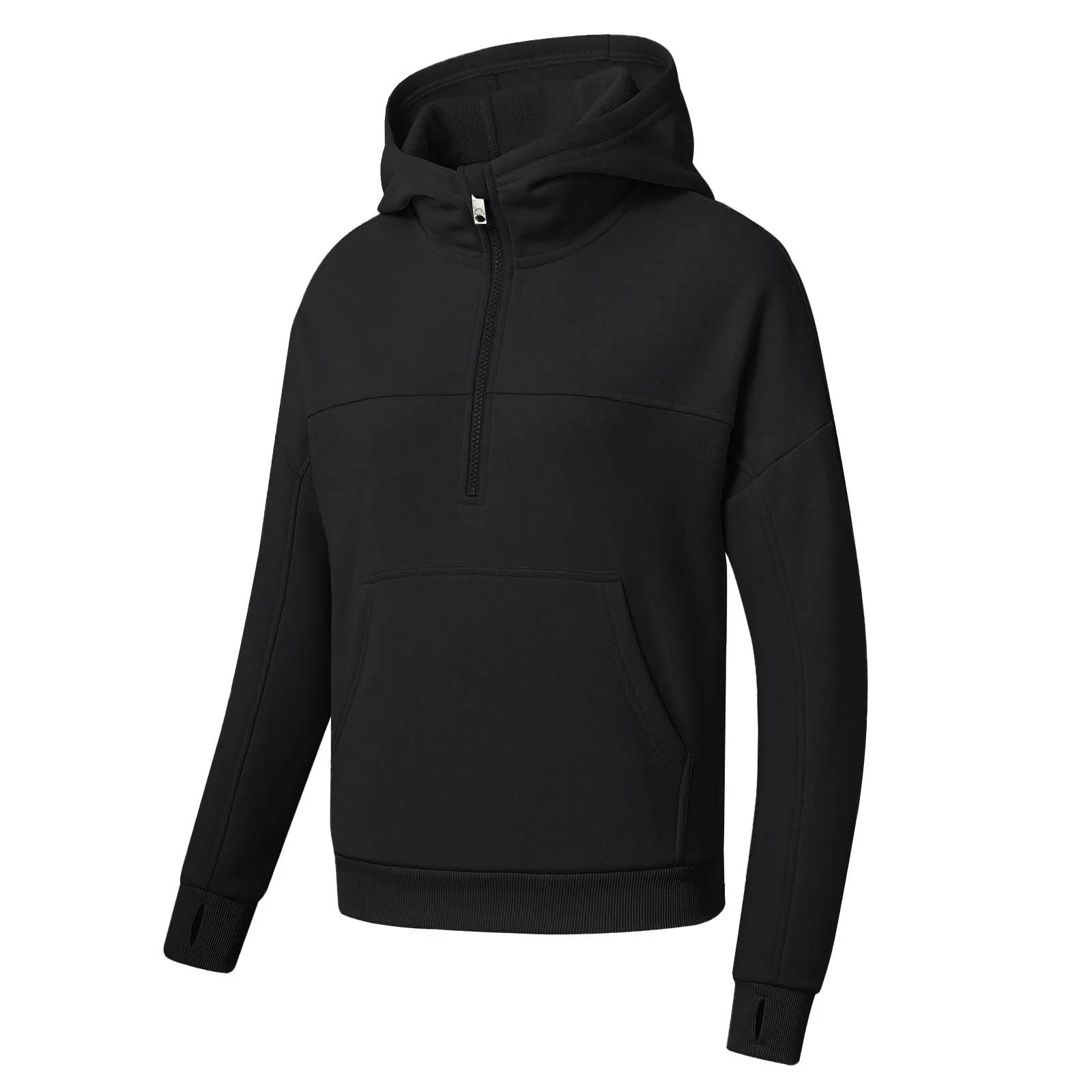 Women's Half Zip Hooded Sweatshirt Long Sleeve