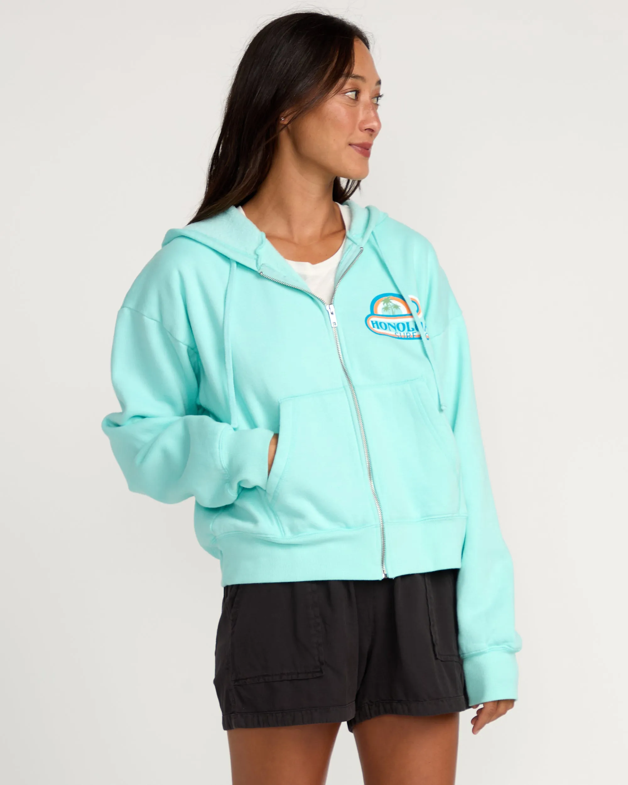 Womens Island Bound Hoodie - Barrier Reef