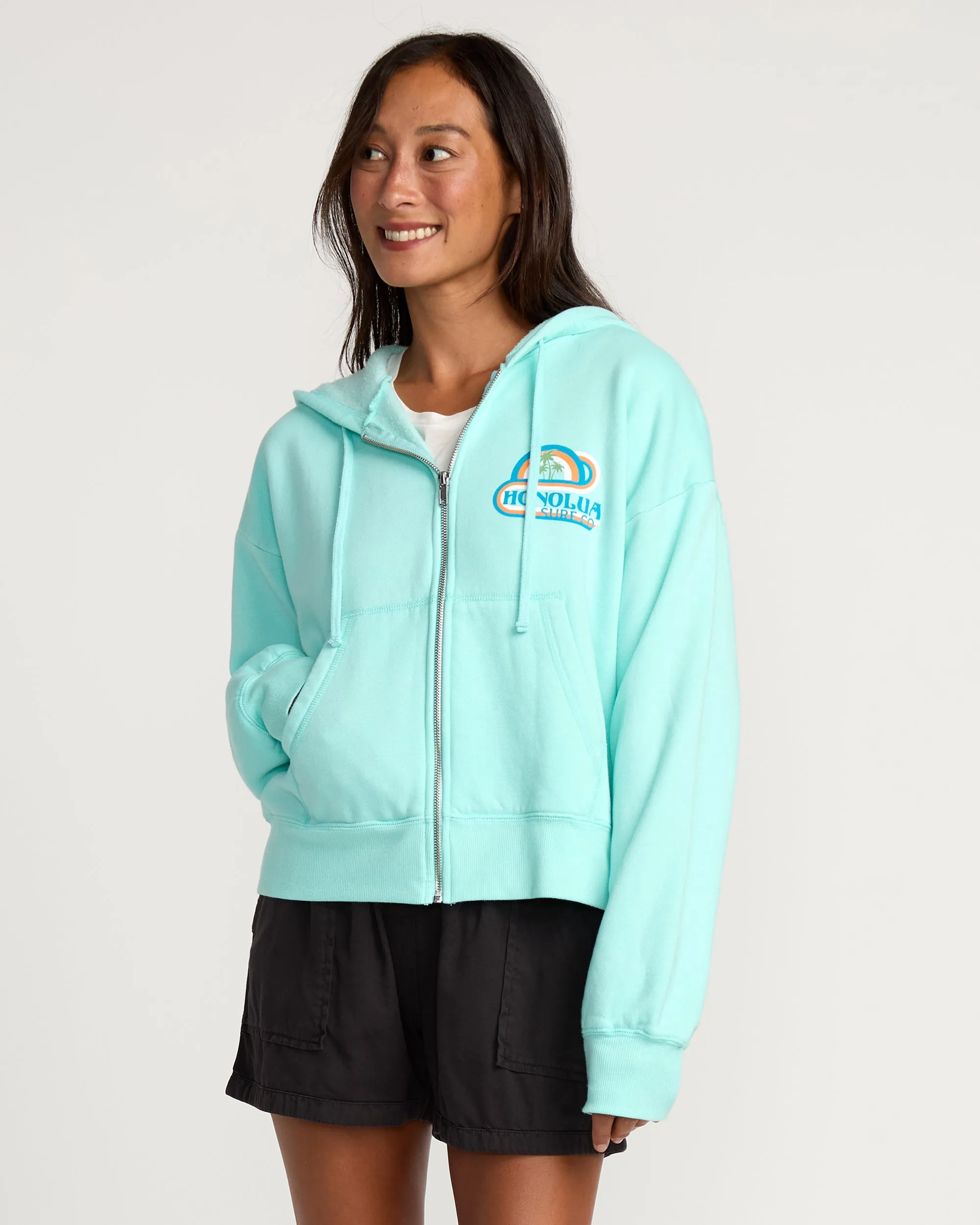 Womens Island Bound Hoodie - Barrier Reef