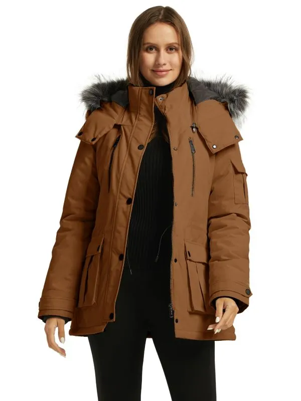 Women's Warm Winter Parka Coat With Hood