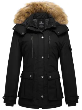 Women's Warm Winter Parka Coat With Hood